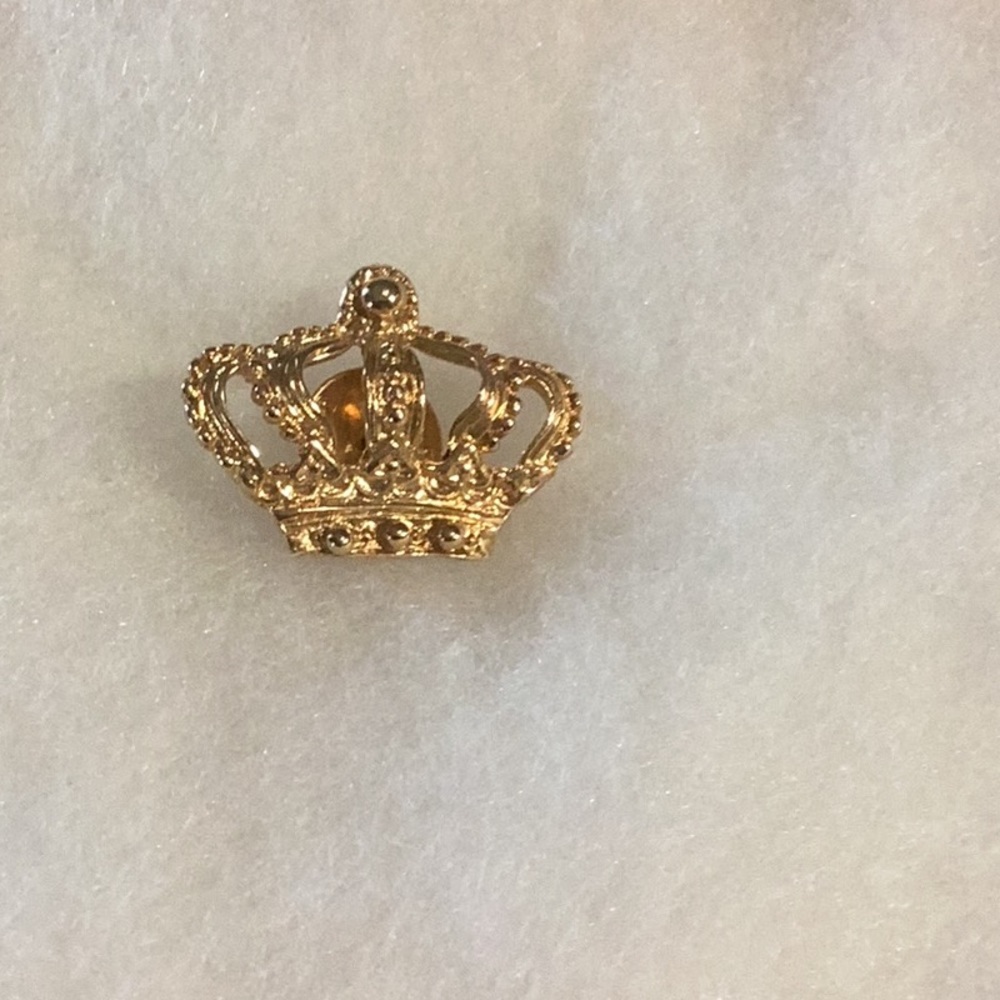 Golden Crown Brooch